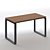 Sleek IKEA Executive Desk 3D model small image 3