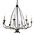 Elegant 8-Light Classic Chandelier 3D model small image 1