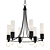 Relais 6-Light Chandelier: Elegant Illuminate 3D model small image 1