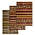 Luxury Carpet Set: High-Quality Textures 3D model small image 1