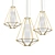 Modern Gold Pendant and Chandelier Collection 3D model small image 2