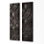 Elegant Carved Wood Wall Panels 3D model small image 2