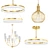 Modern Gold Chandelier Collection 3D model small image 1