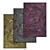 Premium Carpet Set: 3 High-Quality Textures 3D model small image 1