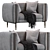 BARLOW 2019 Armchair: Elegant, Comfortable, and Stylish! 3D model small image 3