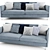 BoConcept Indivi Compact Sofa: Modern Style and Space-Saving Design 3D model small image 2