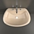 Sleek Ceramic Wash Basin 3D model small image 2