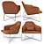 Stanley Accent Armchair: Modern Elegance in Every Detail 3D model small image 1