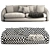 Elegant Cantori Portofino Sofa 3D model small image 4