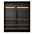 Sleek Millimetric Wardrobe 3D model small image 3