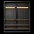 Sleek Millimetric Wardrobe 3D model small image 4