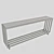 Sleek Console Table: 1.6m x 0.3m x 0.65m 3D model small image 2