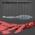 Wave Fish Chandelier 3D model small image 1