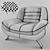 Modern Gala Collection Armchair 3D model small image 5
