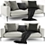 Elegant Flexform Romeo 2 Sofa 3D model small image 1