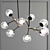 Sleek Callicarpa 8-Light Chandelier 3D model small image 4