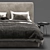 Modern Minotti Powell Bed 3D model small image 4