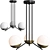 Jupiter Santa: Elegant 3-Light Chandelier 3D model small image 1