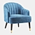 Deephouse Leicester Armchair - Stylish and Comfortable 3D model small image 1