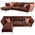 Hugo Corner Sofa: Comfort and Style 3D model small image 2