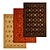 High-Quality Carpets Set - 3 Variants 3D model small image 1