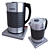 Sleek Stainless Steel Kettle 3D model small image 1