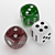 Classic Game Dice 3D model small image 1