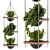 Boho Chic Hanging Planters 3D model small image 1