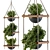 Boho Chic Hanging Planters 3D model small image 2