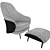 Elegant Minotti Angie Armchair 3D model small image 1