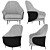 Elegant Minotti Angie Armchair 3D model small image 7