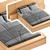 3D Bed Design & Modeling | V-ray | 120cm x 308cm x 223cm 3D model small image 3