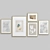 Elegant Interior Picture Frames Set 3D model small image 1