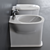 Madre Ceramic WC & Bidet Set 3D model small image 3