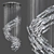 Oceanic Bliss Spiral Chandelier 3D model small image 1