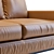 Versatile Comfort: NATUZZI-LEAF 3188 3D model small image 3