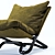 London Low Cross Armchair 3D model small image 4