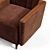 Elegant Single Seater Sofa 3D model small image 2