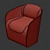 Luxury Bentley Rugby Armchair 3D model small image 4