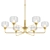 Elegant 6-Light Traditional Chandelier 3D model small image 1