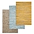 Luxury Carpet Set: High-Quality Textures 3D model small image 1