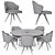 Modern Leslie Table Set 3D model small image 5