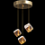 Crystal Fire Pendant Lamp 3D model small image 1