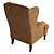 Elegant Handcrafted Manchester Armchair 3D model small image 4