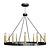 Rustic Elegance: Highclere 12-Light Wagon Chandelier 3D model small image 1