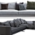 Campiello Flexform Sofa: Modern Comfort 3D model small image 3