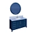 Kendall Blue Vanity Set 3D model small image 3