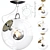 Elegant Miconos Ceiling Light - Illuminate Your Space 3D model small image 1