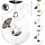 Elegant Miconos Ceiling Light - Illuminate Your Space 3D model small image 3