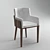 Elegant Walnut Cator Dining Chair 3D model small image 2